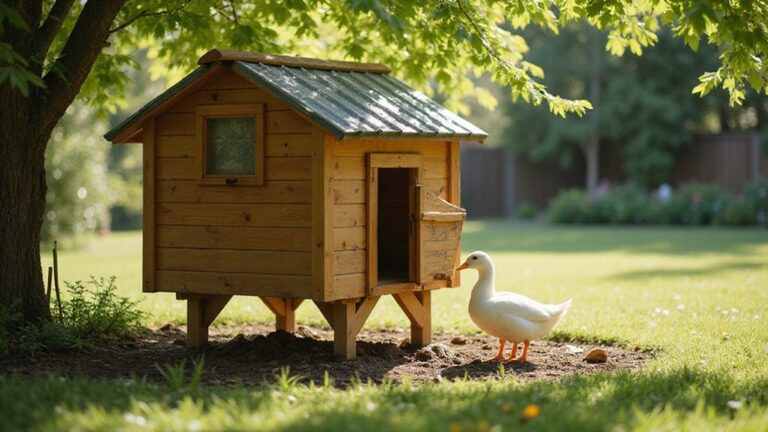 affordable homemade duck shelter