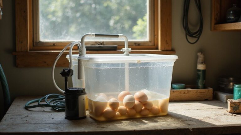 homemade egg cleaning device