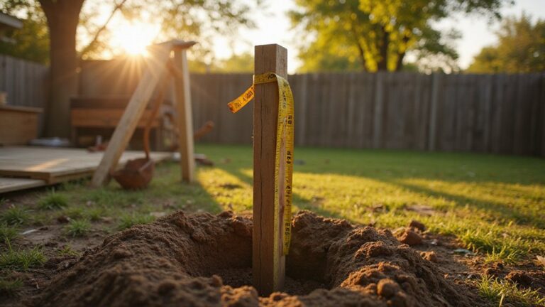 optimal fence post depth