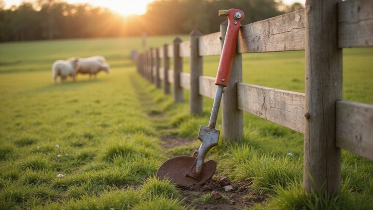 removing old fence posts