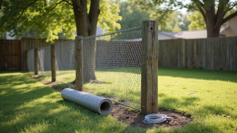 secure chain link to posts