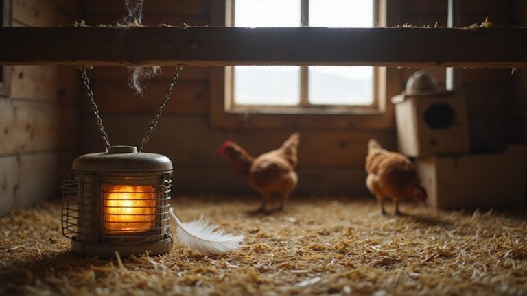 winter chicken coop heating